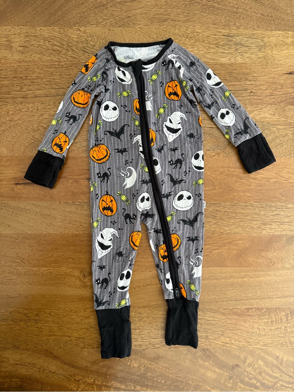 Little Sleepies Disney Halloween Jack Skellington Convertible Pajamas
